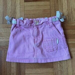 y2k vintage oshkosh denim cargo style skirt